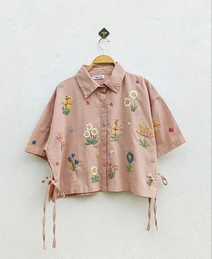 Kemeja / Blouse Bordir Modern
